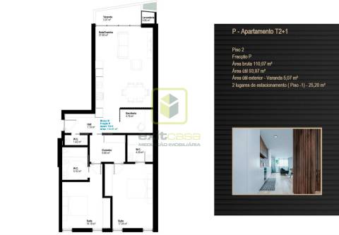 Apartamento T2+1 em Aveiro