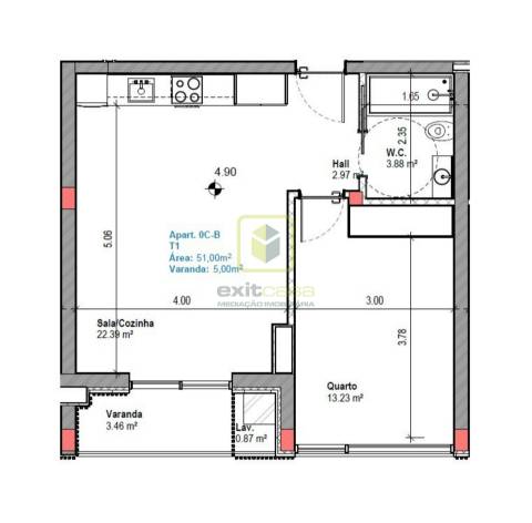 Apartamento T1 na Praia da Vagueira