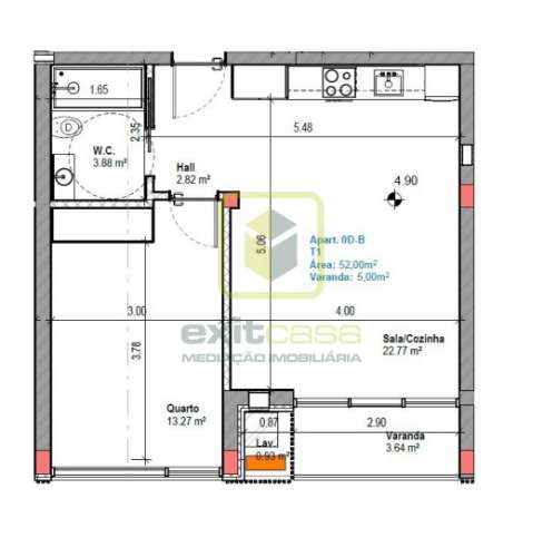Apartamento T1 na Praia da Vagueira
