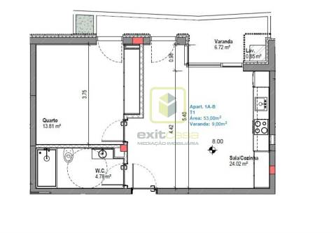 Apartamento T1 na Praia da Vagueira