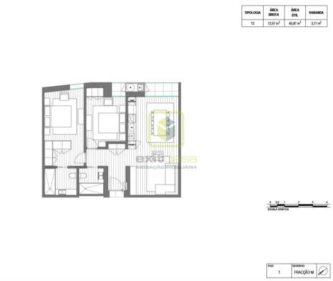 Apartamento T2 em Aveiro