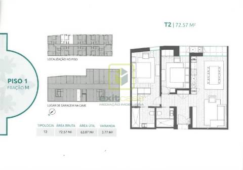 Apartamento T2 em Aveiro