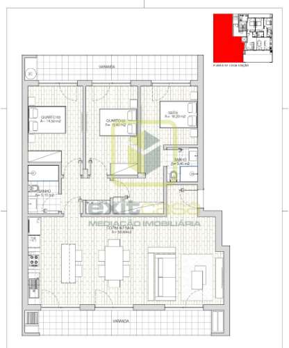 Apartamento T3 em fase de construção