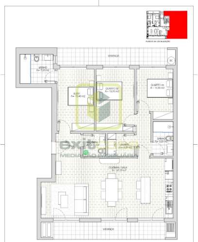 Apartamento T3 em fase de construção