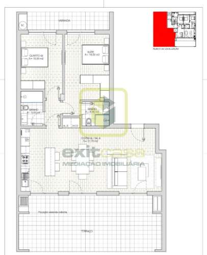 Apartamento T2 em fase de construção
