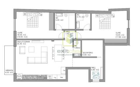 Apartamento T2+1 em Aveiro