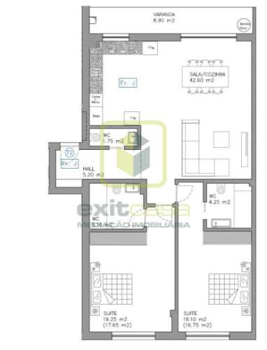 Apartamento T2 com Varanda em Aveiro