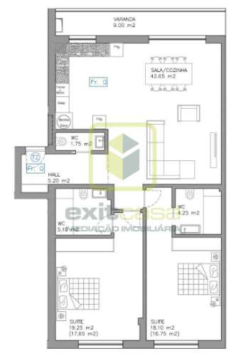 Apartamento T2 com Varanda em Aveiro