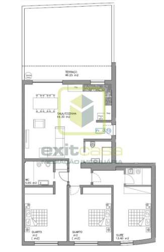 Apartamento T3 com Terraço em Aveiro