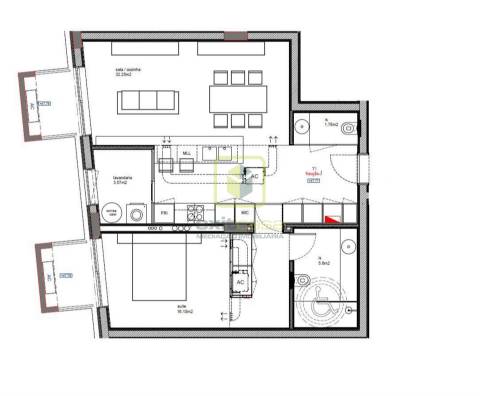 Apartamento T1 em Construção