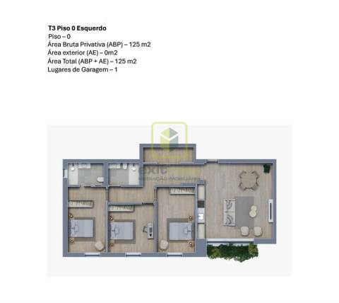 Apartamento T3 em Construção em Oliveira do Bairro