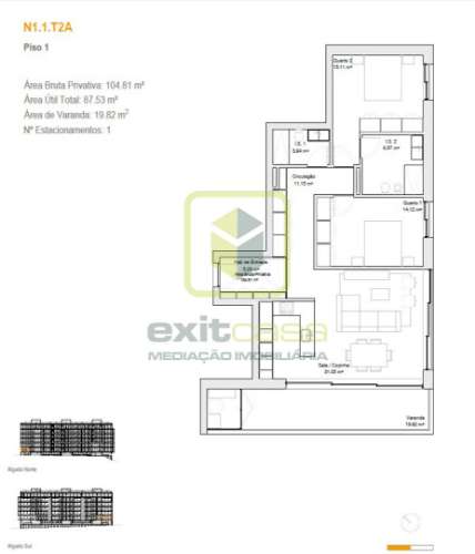 Apartamento T2 em Aveiro