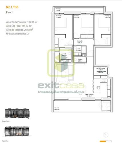Apartamento T3 em Aveiro