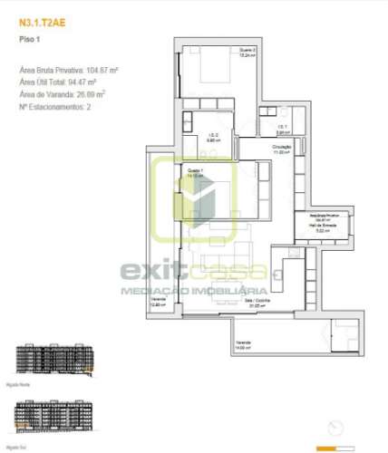 Apartamento T2 em Aveiro
