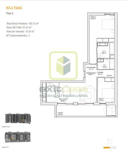 Apartamento T2 em Aveiro
