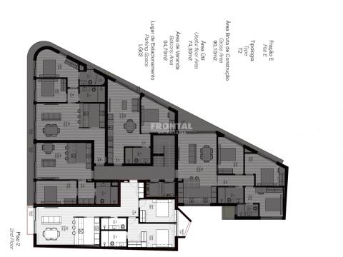 Apartamento T2 em Novo Empreendimento