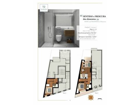 Apartamento T2 Duplex no Bairro de Cedofeita