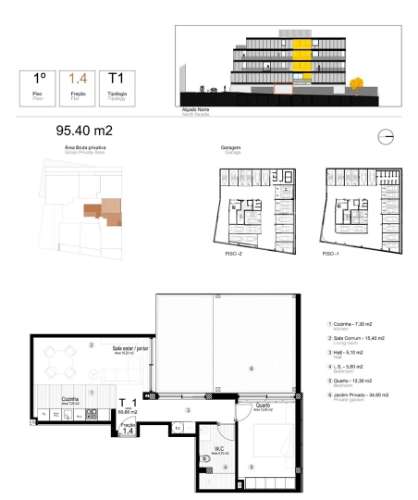 Apartamento T1 com Jardim Privativo e Garagem – Costa Cabral, Paranhos, Porto
