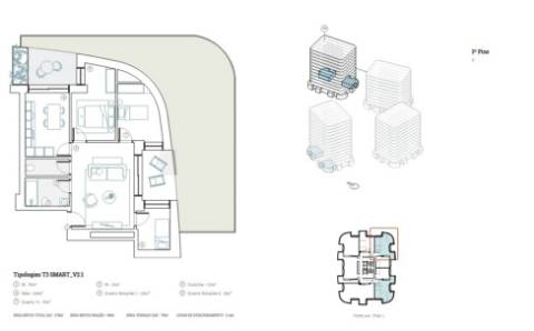 Apartamento T2+1 no LAKE TOWERS – Novo Empreendimento | Arca d’Água, Paranhos