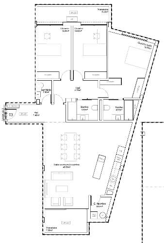 Apartamento T3 com Varanda e Piscina | Condomínio Privado com Conceito Contemporâneo