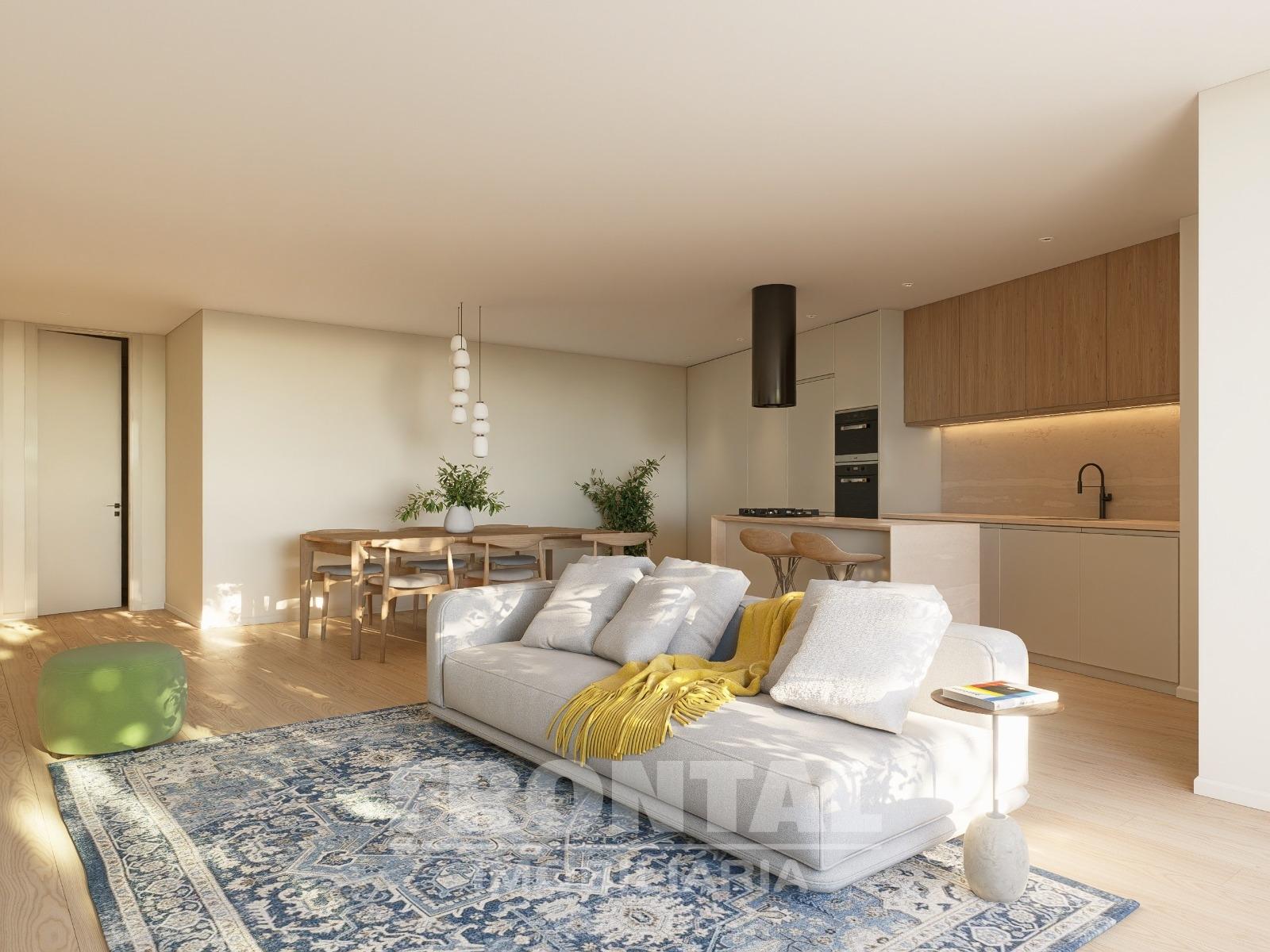 Apartamento T2 com Varanda e Piscina | Condomínio Privado com Conceito Contemporâneo