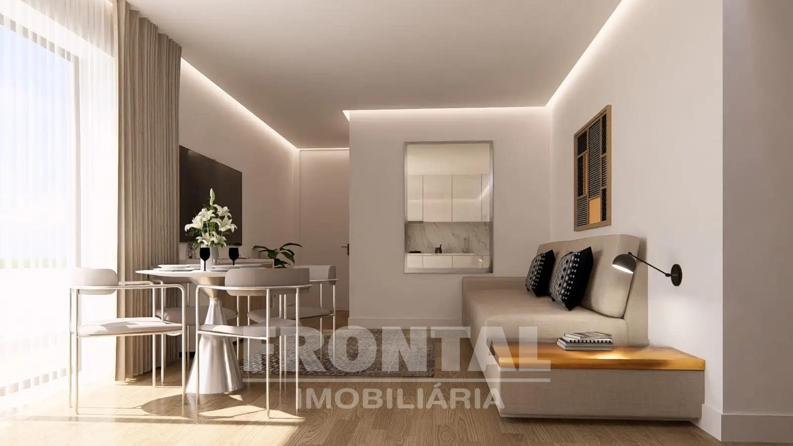 Apartamento T1 com Varanda | Condomínio Privado com Conceito Contemporâneo