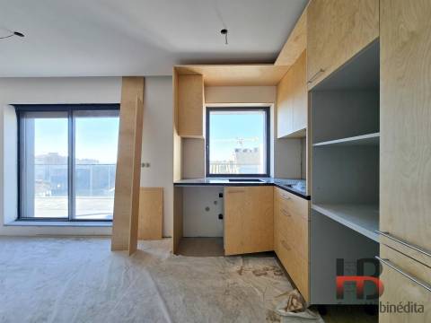 Apartamento T1 com terraço em Matosinhos. NOVA CONSTRUÇÃO.