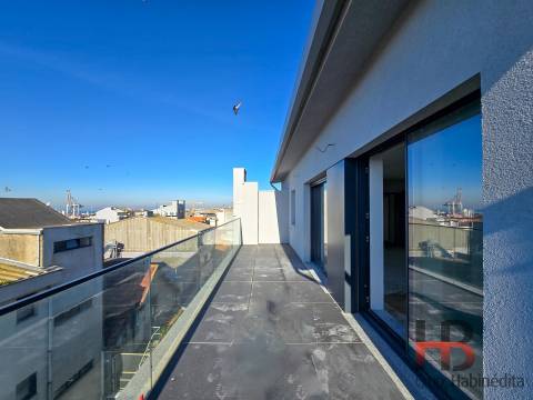 Apartamento T1 com terraço em Matosinhos. NOVA CONSTRUÇÃO.