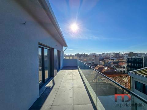 Apartamento T1 com terraço em Matosinhos. NOVA CONSTRUÇÃO.