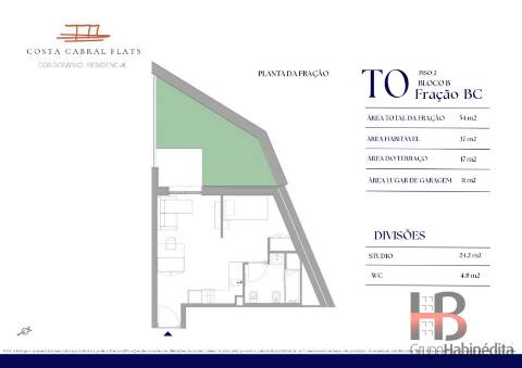 Apartamento T0 Venda em Paranhos,Porto