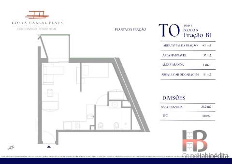 Apartamento T0 Venda em Paranhos,Porto