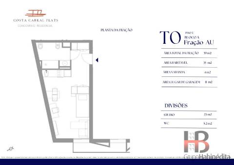 Apartamento T0 Venda em Paranhos,Porto