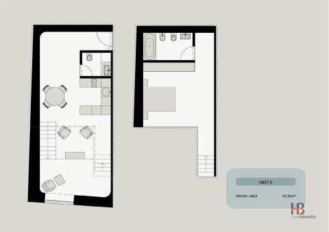 Apartamento T1 Duplex de Luxo no Cais de Gaia | Vista Panorâmica sobre o Rio Douro - Empreendimento