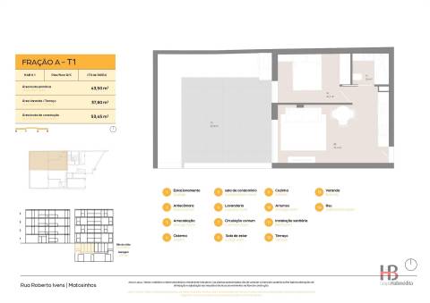 Apartamento T1 Venda em Matosinhos e Leça da Palmeira,Matosinhos