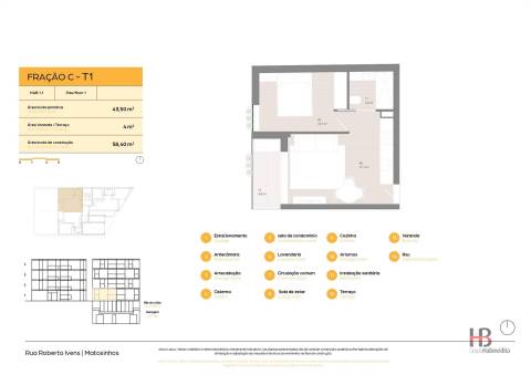 Apartamentos T1 Novos em Matosinhos Sul - Junto à Praia e Metro