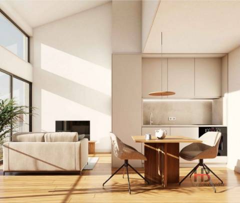 T1 Mezanino em Matosinhos Sul | Junto ao Mercado | Design Moderno