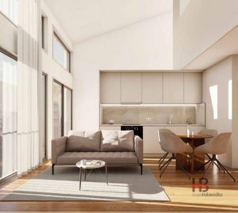 T1 Mezanino em Matosinhos Sul | Junto ao Mercado | Design Moderno