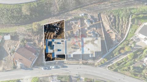 Moradia T3 de Gaveto em construção em Antime, Fafe