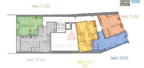 Apartamento T1+1 no Empreendimento São Vicente Residences em Braga