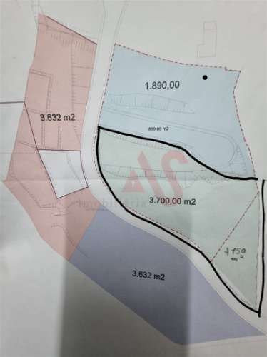 Terreno para construção com 3.850 m2 em Figueiras e Covas, Lousada