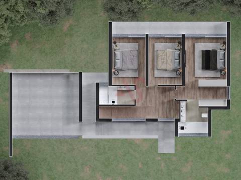 Moradia T3 em construção em Santa Eulália, Vizela