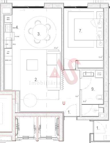 Apartamento T1 em construção em Meixomil, Paços de Ferreira