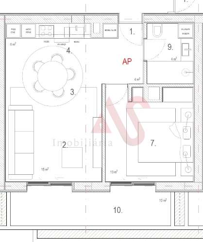 Apartamento T1 em construção em Meixomil, Paços de Ferreira