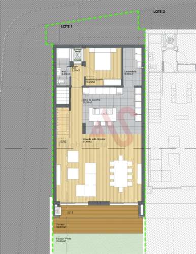 Moradia T3 de Gaveto em construção em Idães, Felgueiras