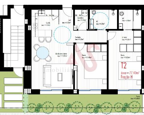 Apartamentos&#8203;&#8203;&#8203;&#8203;&#8203;&#8203;&#8203; T2 em Construção no Centro de Freamunde