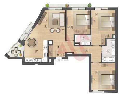 Apartamento T3 Penthouse – Edifício LACUS, Almancil, Loulé