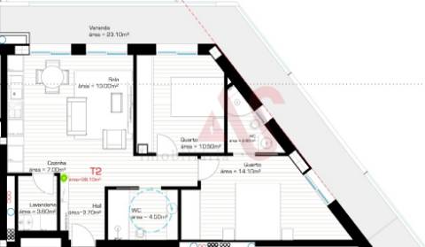 Apartamento T2 no Empreendimento EDIFÍCIO TNPRAÇA em Lousada