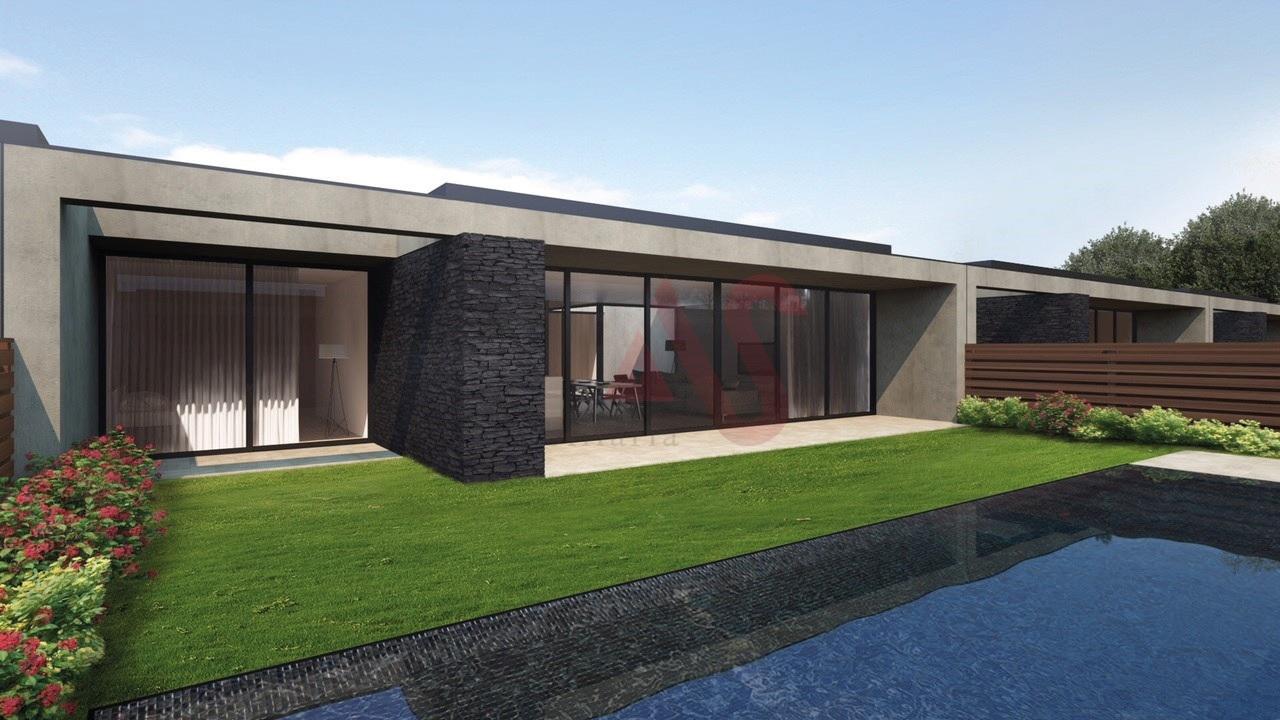 Moradia T3 de Gaveto no Empreendimento – Villa 48 em Palmeira, Braga com piscina