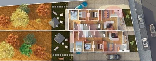 Moradia T3 Térrea Geminada Luxuosa, com 3 quartos (1 Suíte), Varanda, Garagem, em Pias Lousada