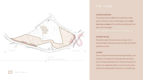 Terreno com 4862 m2 e PIP Aprovado 4 Moradias e 1 Complexo Turistico 6 bungalows em Louredo, Paredes